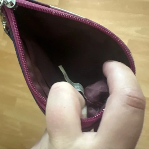 Geometric Patterned Coach Wristlet - Picture 4 of 4